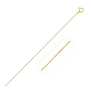14k Yellow Gold Classic Box Chain 0.45mm - Melliflus Chains