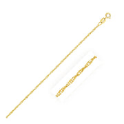 14k Yellow Gold Singapore Bracelet 1.5mm - Melliflus Bracelets