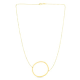 14K Yellow Gold Yours Truly Large Initial O Necklace