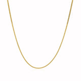 Gourmette Chain 1.00 mm in 10k Yellow Gold, view 2