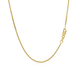 Gourmette Chain 1.00 mm in 10k Yellow Gold, view 3