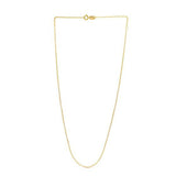 Adjustable Cable Chain 0.97 mm in 14k Yellow Gold, view 2