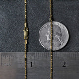 14k Yellow Gold Diamond-Cut Alternating Bead Chain (1.30 mm)