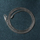 14k White Gold Round Snake Chain 0.9mm