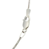 14k White Gold Round Snake Chain 0.9mm