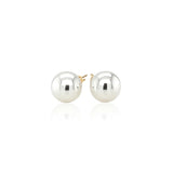 14k Yellow Gold Freshwater Cultured White Pearl Stud Earrings (6mm)