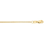 14k Yellow Gold Gourette Chain 1.0mm (1.00 mm)