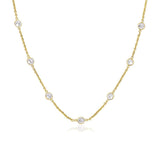 14k Yellow Gold CZ By the Yard Long Links