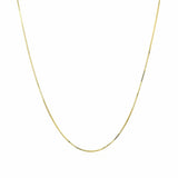 Classic Box Chain 0.60 mm in 10k Yellow Gold, view 2