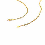 Diamond Cut Cable Link Chain 2.60 mm in 18k Yellow Gold, view 4
