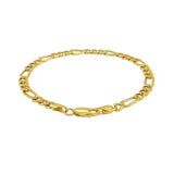 14k Yellow Gold Lite Figaro Bracelet (5.60 mm)