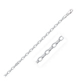 14k White Gold Oval Rolo Bracelet  (3.20 mm)