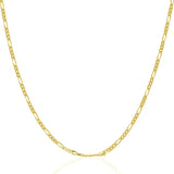 Solid Figaro Chain 1.90 mm in 14k Yellow Gold, view 2