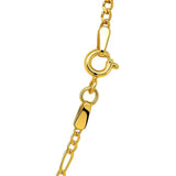 Solid Figaro Chain 1.90 mm in 14k Yellow Gold, view 4