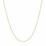 Bead Chain 1.00 mm in 14k Yellow Gold, view 2