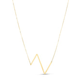 14K Yellow Gold Yours Truly Large Initial Z Necklace
