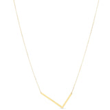 14K Yellow Gold Yours Truly Large Initial L Necklace