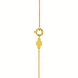 14K Yellow Gold Mini Diamond X Initial Pendant Necklace