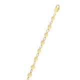 14k Yellow Gold Necklace with Polished Circles