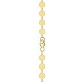 14k Yellow Gold Necklace with Polished Circles