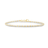 14K Two Tone Gold Pallina Bead Bracelet (2.10 mm)
