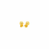 14k Yellow Gold Round Stud Earrings (6.0 mm)