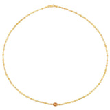 Citrine Mirrored Chain 2.20 mm in 14k Yellow Gold, view 4