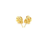 10k Yellow Gold Love Knot Stud Earrings(9mm)