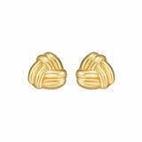 14K Yellow Gold Small Double Knot Earrings