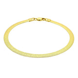 14k Yellow Gold Super Flex Herringbone Bracelet (3.80 mm)