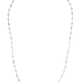 14k White Gold Necklace with Polished Circles