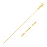 Round Cable Link Chain 1.30 mm in 14k Yellow Gold