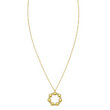 14K Yellow Gold Diamond Cut Cable Chain Necklace
