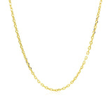 Diamond Cut Cable Link Chain 1.50 mm in 18k Yellow Gold, view 2