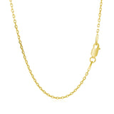 Diamond Cut Cable Link Chain 1.50 mm in 18k Yellow Gold, view 3