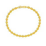 14K Yellow Gold Disco Diamond Cut Bead Bracelet (4.00 mm)