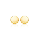 Polished Round Post Earrings (5.5mm)