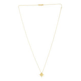 14k Yellow Gold High Polish North Star Necklace