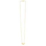 14k Yellow Gold Polished Sunburst Necklace