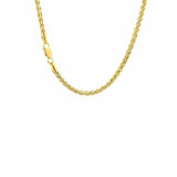 Light Weight Wheat Chain 2.80 mm in 14k Yellow Gold, view 3
