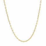 Double Extendable Cable Chain 1.80 mm in 14k Yellow Gold, view 2