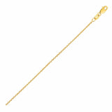 Round Cable Link Chain 2.4 mm in 14k Yellow Gold