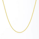 Round Cable Link Chain 2.4 mm in 14k Yellow Gold, view 2