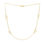 Twistted Link Necklace in 14K Yellow Gold