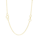 Twistted Link Necklace in 14K Yellow Gold