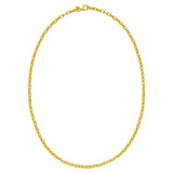 14K Yellow Gold Charm Link Cable Chain Necklace (3.30 mm)
