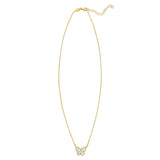 14K Yellow Gold Primavera Mother of Pearl Butterfly Necklace