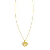 14K Yellow Gold Radiating Heart Necklace