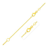Extendable Cable Chain 1.50 mm in 14k Yellow Gold