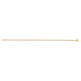 10K Yellow Gold Tricolor Diamond Cut Bead Bracelet